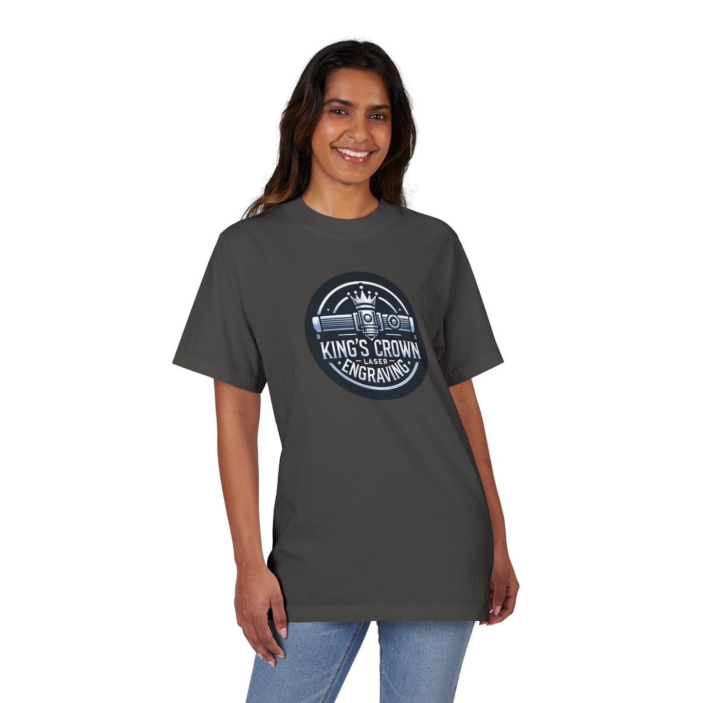 Custom Unisex King’s Crown Graphic T-Shirt, Casual Wear, Gifts for Him, Birthday, Crown Enthusiast Apparel, Engraving Theme Tee Printify