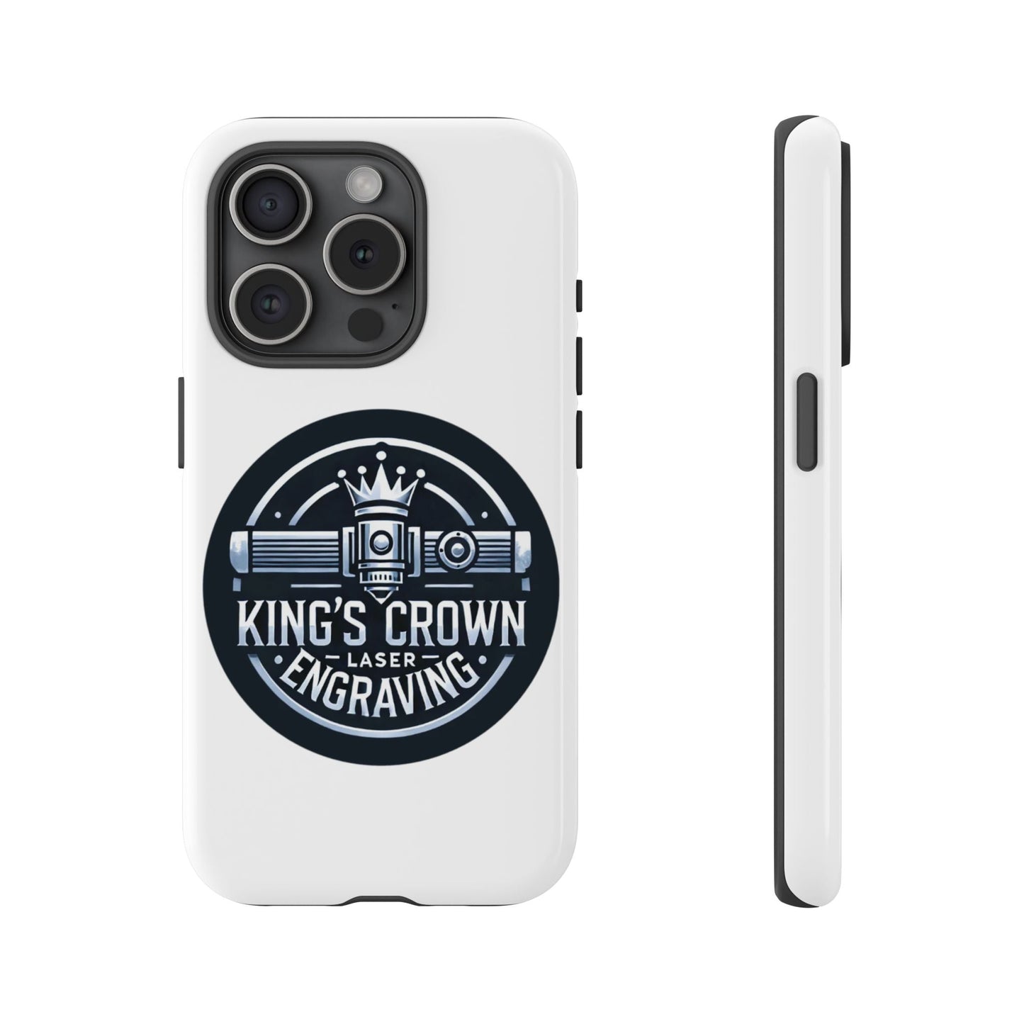 Custom Laser Engraved Phone Case, Tough Cases for Kings and Queens, Stylish Phone Accessories, Custom Gifts, Unique Designs Printify