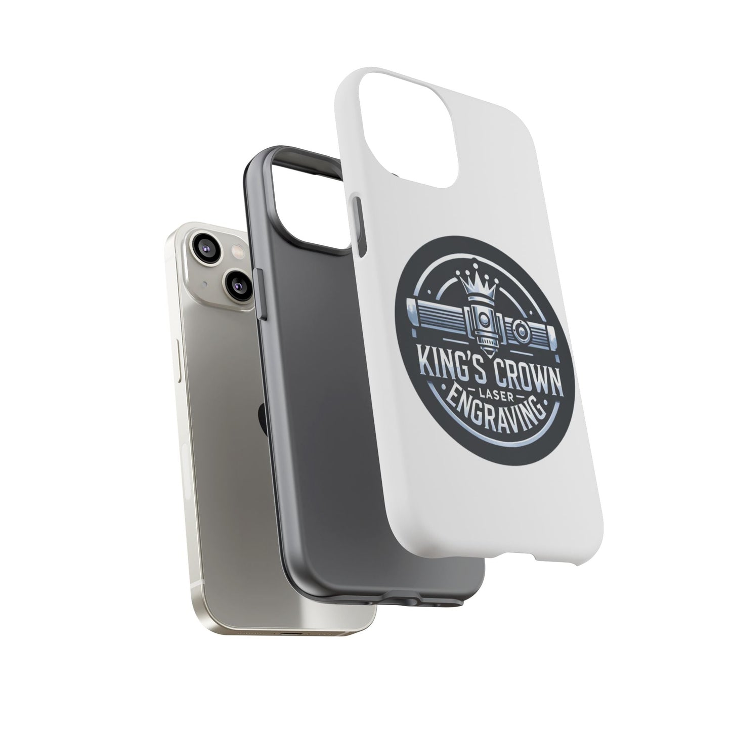 Custom Laser Engraved Phone Case, Tough Cases for Kings and Queens, Stylish Phone Accessories, Custom Gifts, Unique Designs Printify