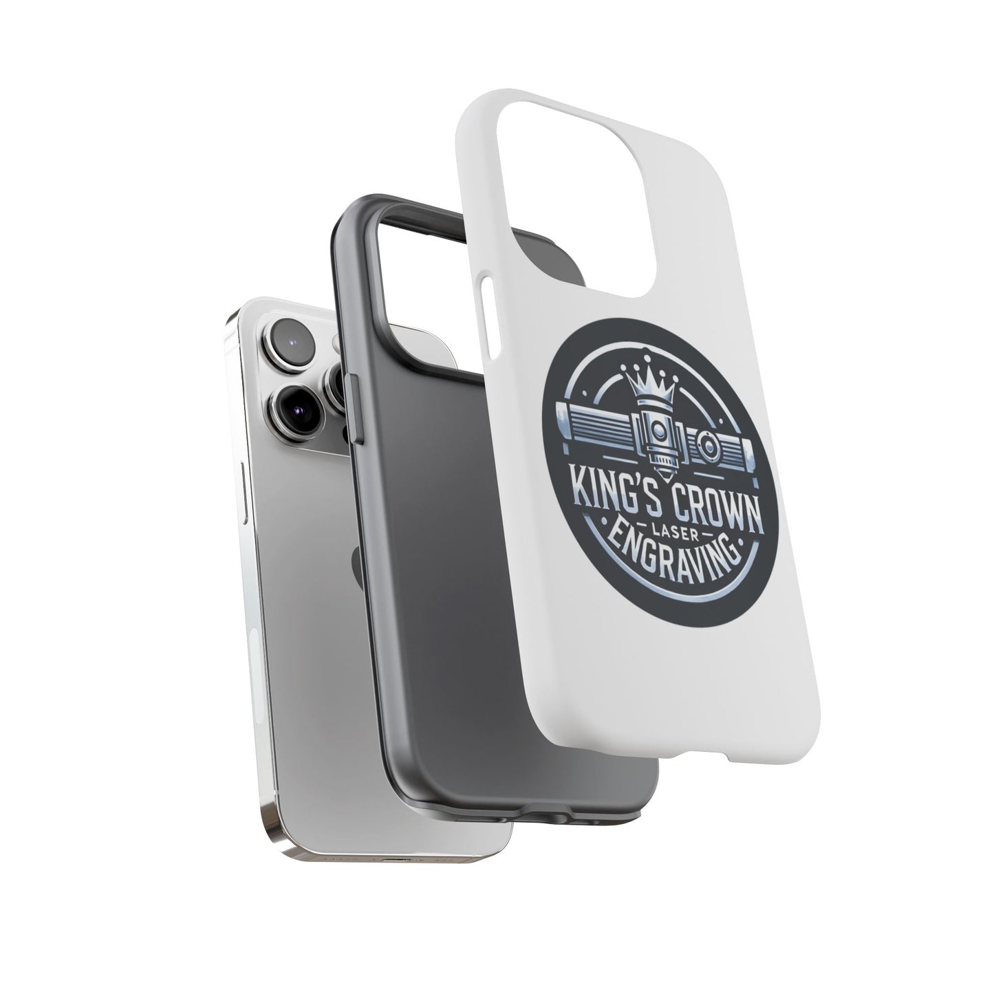 Custom Laser Engraved Phone Case, Tough Cases for Kings and Queens, Stylish Phone Accessories, Custom Gifts, Unique Designs Printify