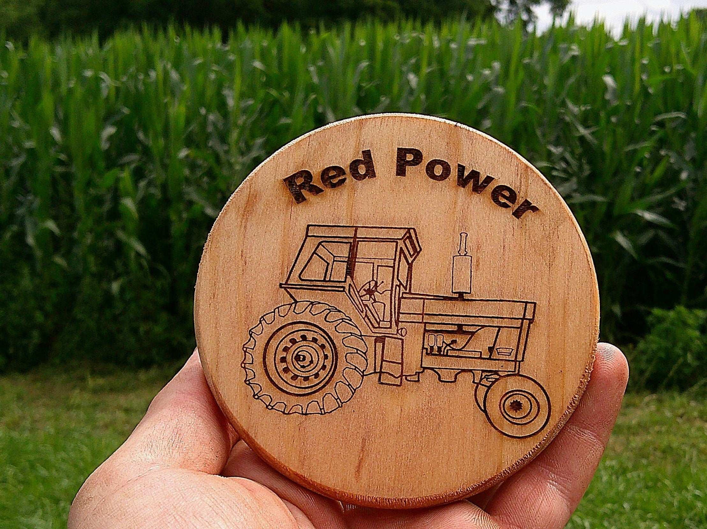 Personalized IH 766 Tractor Coaster Gift Set for Farmers and Tractor Enthusiasts, Gift for Tractor Lovers My Store
