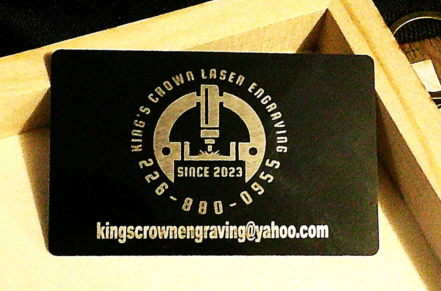 Engraved Business Card, Metal Business Card, QR Code Business Card, Premium Business Card, Custom Professional Business Cards, Engraved QR My Store