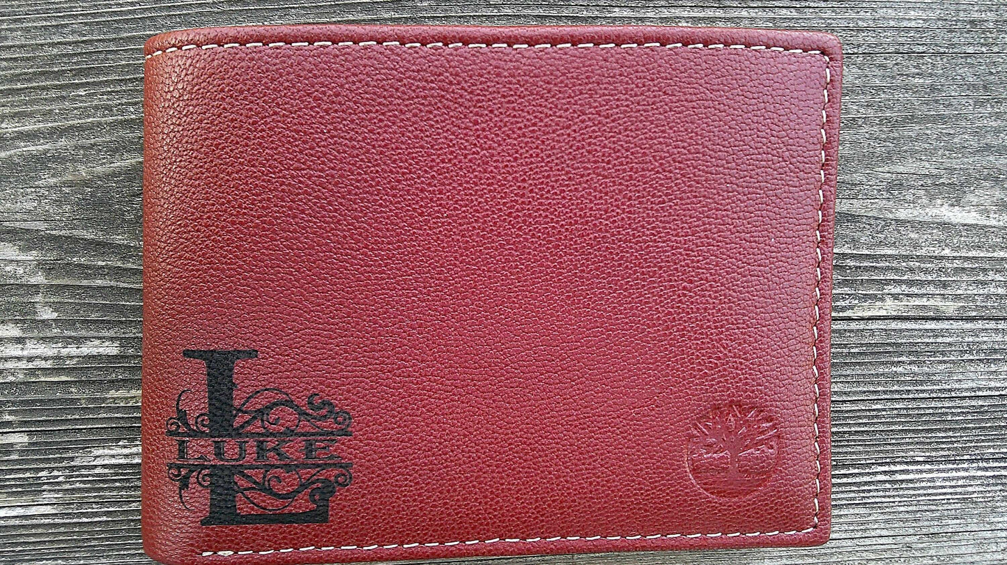 Custom Leather Wallet, Monogram Wallet, Logo Wallet, Leather Bifold Wallet, Leather Folding Wallet, Name Leather Wallet, Initial Wallet My Store