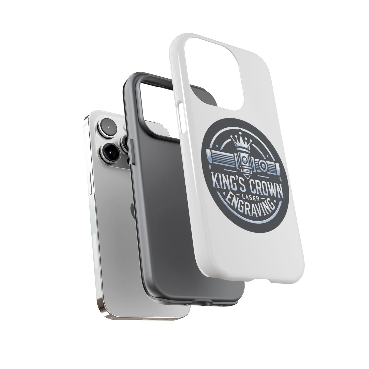 Custom Laser Engraved Phone Case, Tough Cases for Kings and Queens, Stylish Phone Accessories, Custom Gifts, Unique Designs Printify