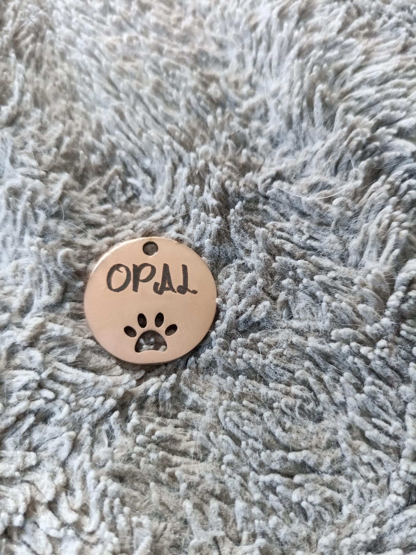Rose gold custom engraved pet tag My Store