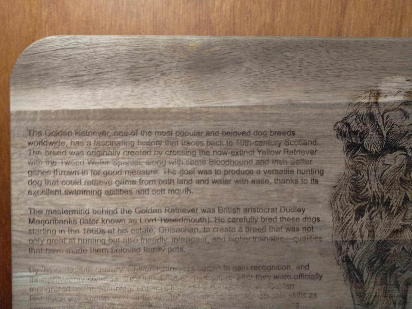 Dog breed History Decorative Serving boards, Dog Breed Cutting Board Gift, Dog Lover Gift My Store