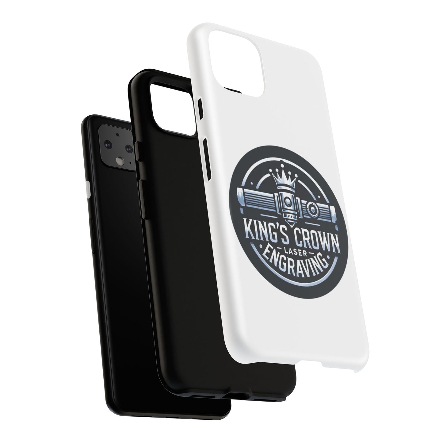 Custom Laser Engraved Phone Case, Tough Cases for Kings and Queens, Stylish Phone Accessories, Custom Gifts, Unique Designs Printify