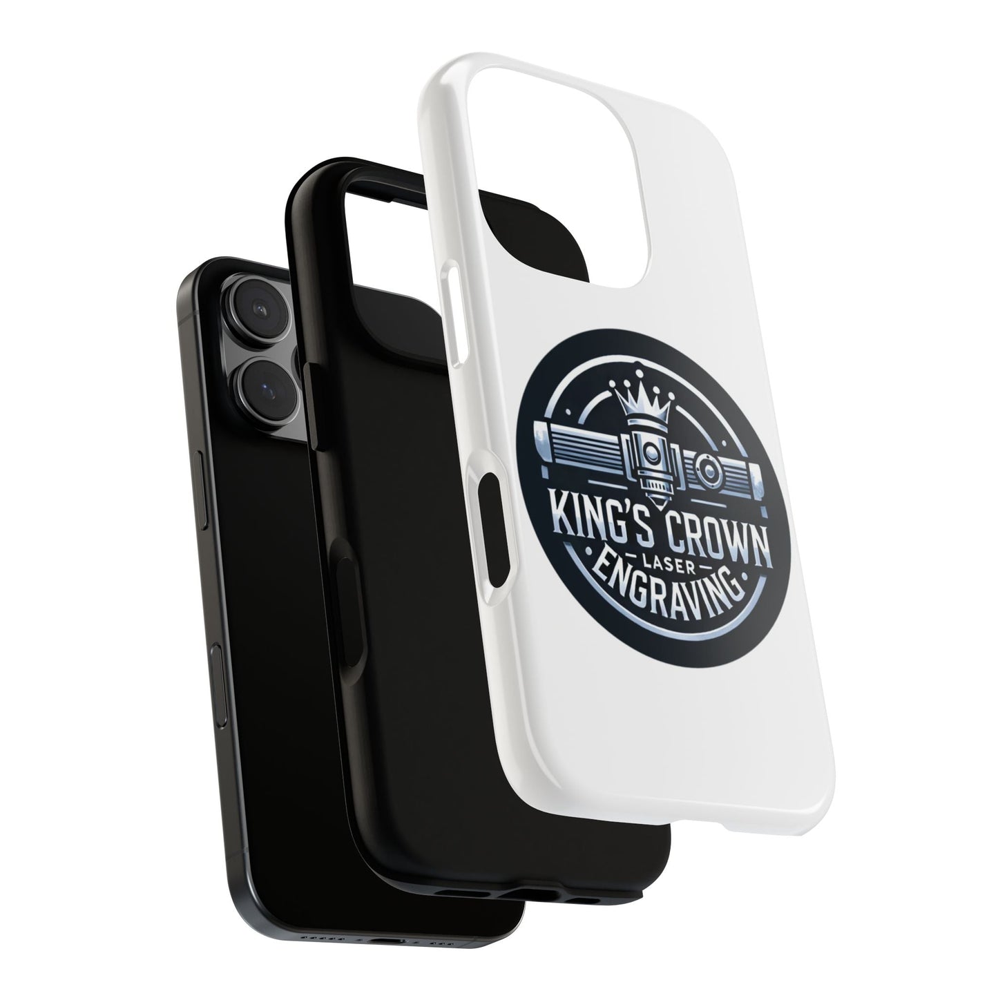 Custom Laser Engraved Phone Case, Tough Cases for Kings and Queens, Stylish Phone Accessories, Custom Gifts, Unique Designs Printify