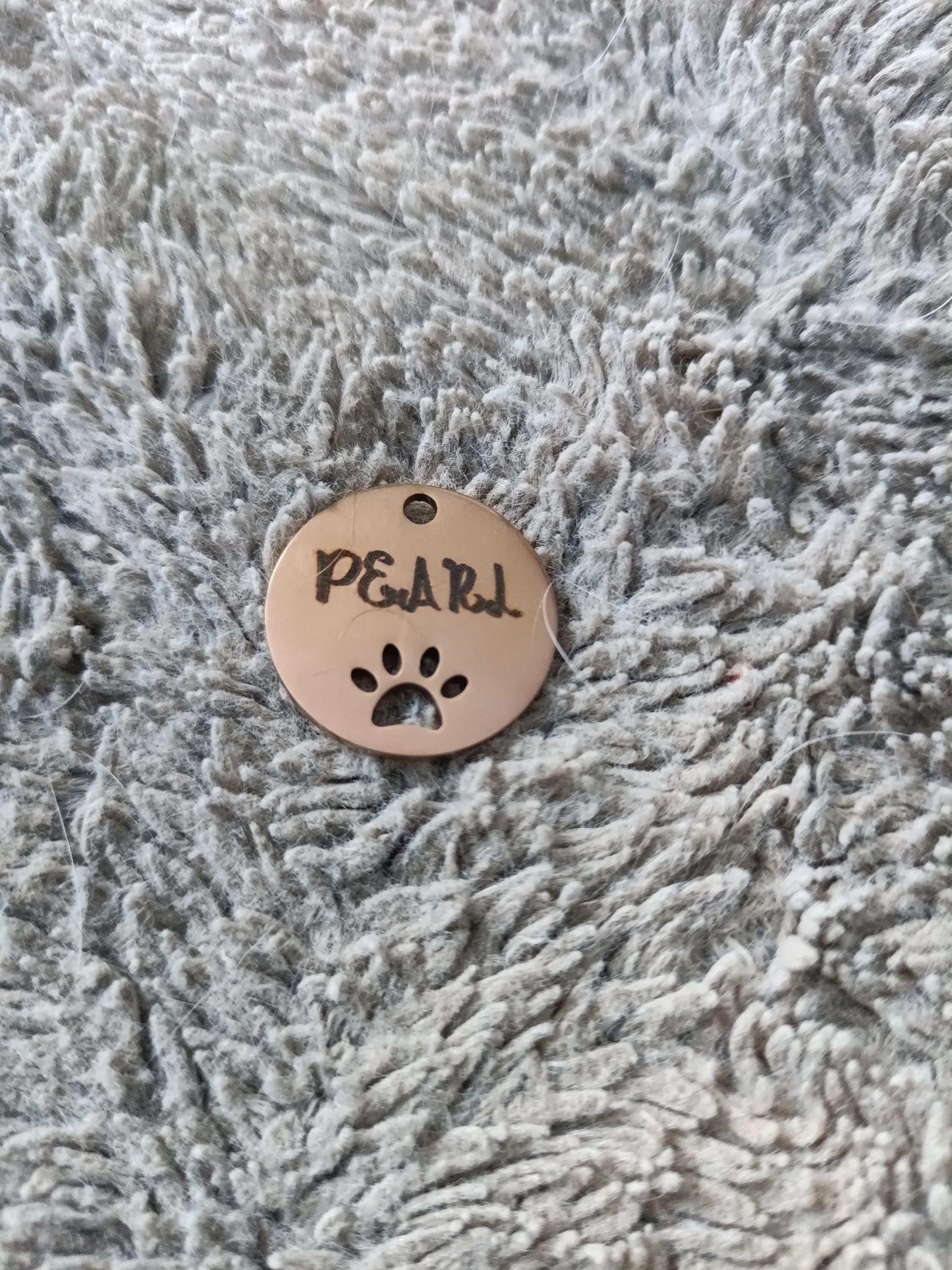 Rose gold custom engraved pet tag My Store