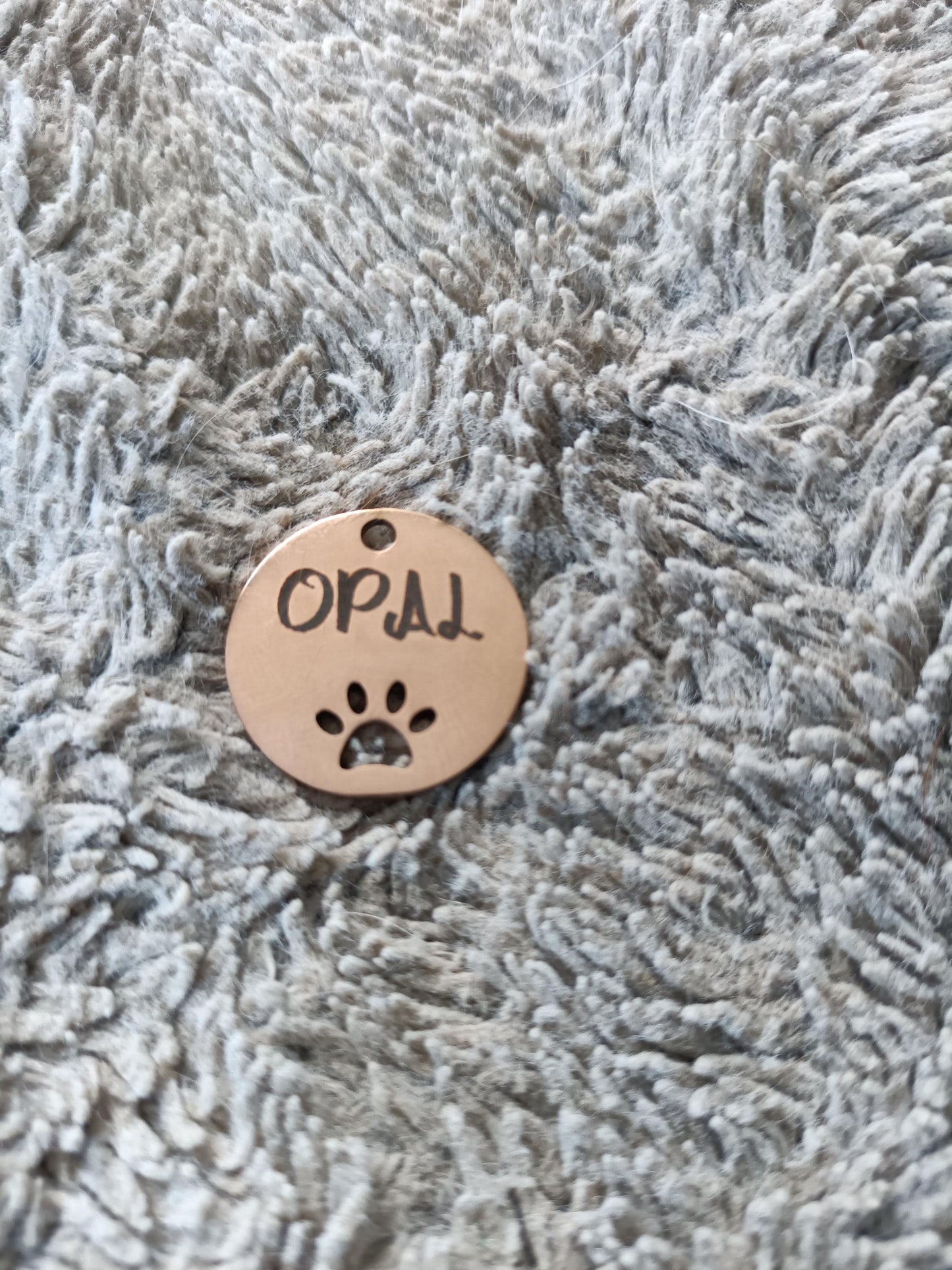 Rose gold custom engraved pet tag My Store