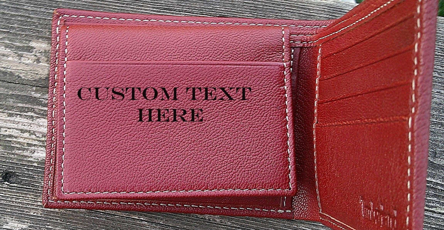 Custom Leather Wallet, Monogram Wallet, Logo Wallet, Leather Bifold Wallet, Leather Folding Wallet, Name Leather Wallet, Initial Wallet My Store