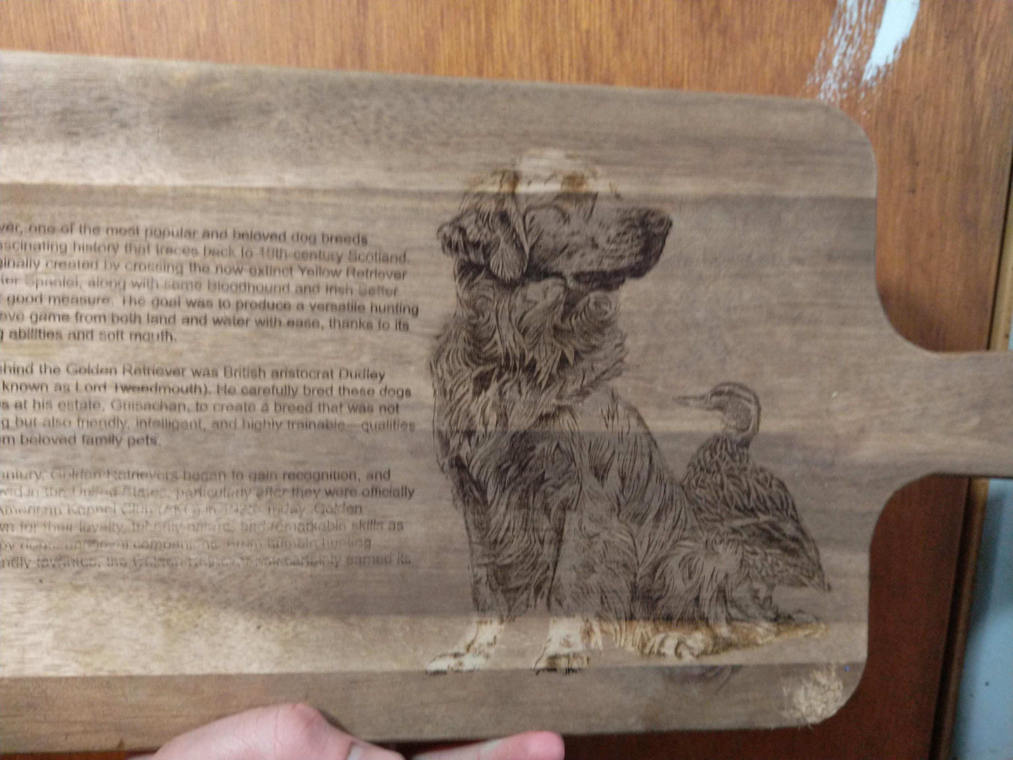 Dog breed History Decorative Serving boards, Dog Breed Cutting Board Gift, Dog Lover Gift My Store