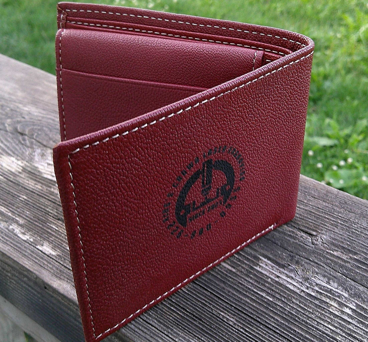 Custom Leather Wallet, Monogram Wallet, Logo Wallet, Leather Bifold Wallet, Leather Folding Wallet, Name Leather Wallet, Initial Wallet My Store