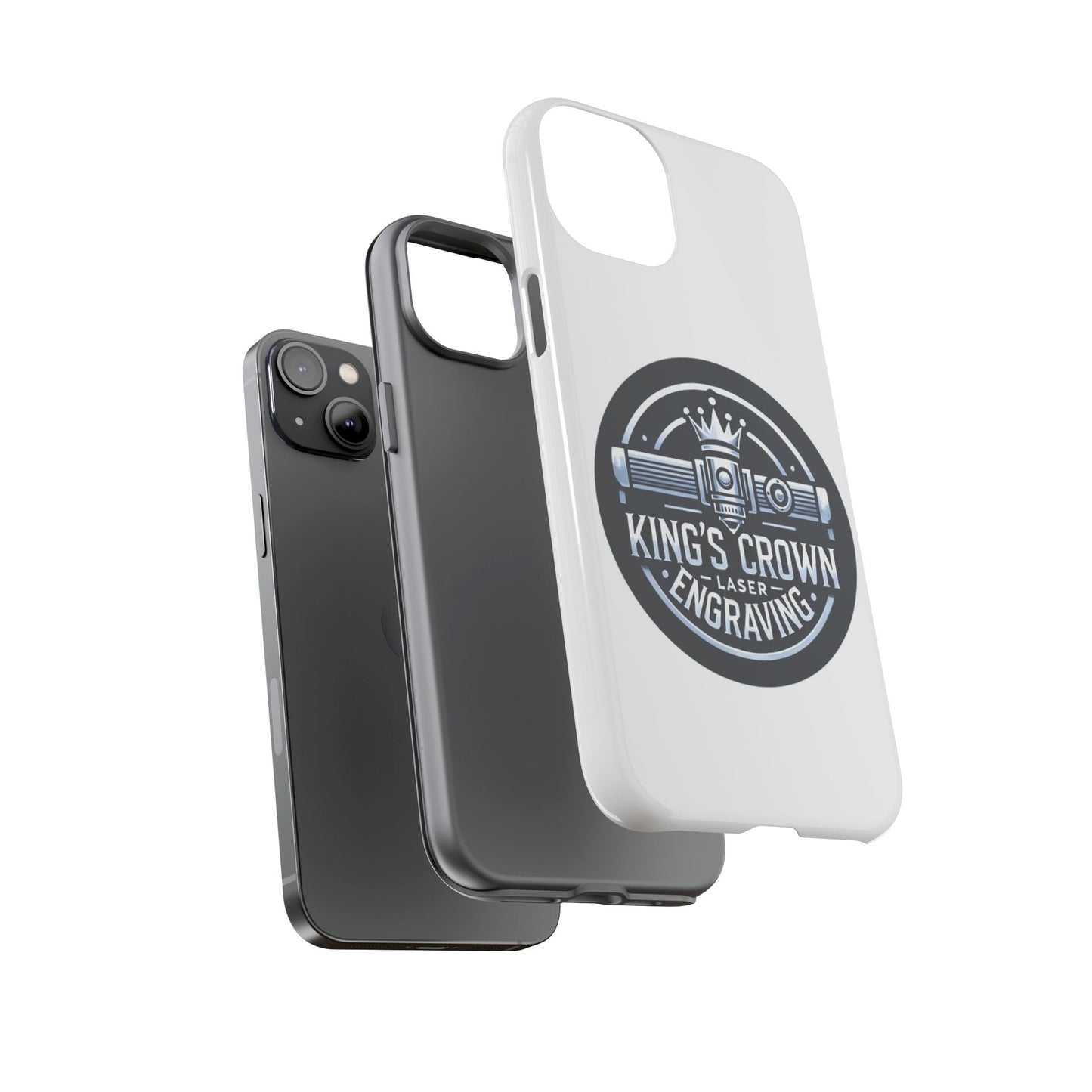 Custom Laser Engraved Phone Case, Tough Cases for Kings and Queens, Stylish Phone Accessories, Custom Gifts, Unique Designs Printify