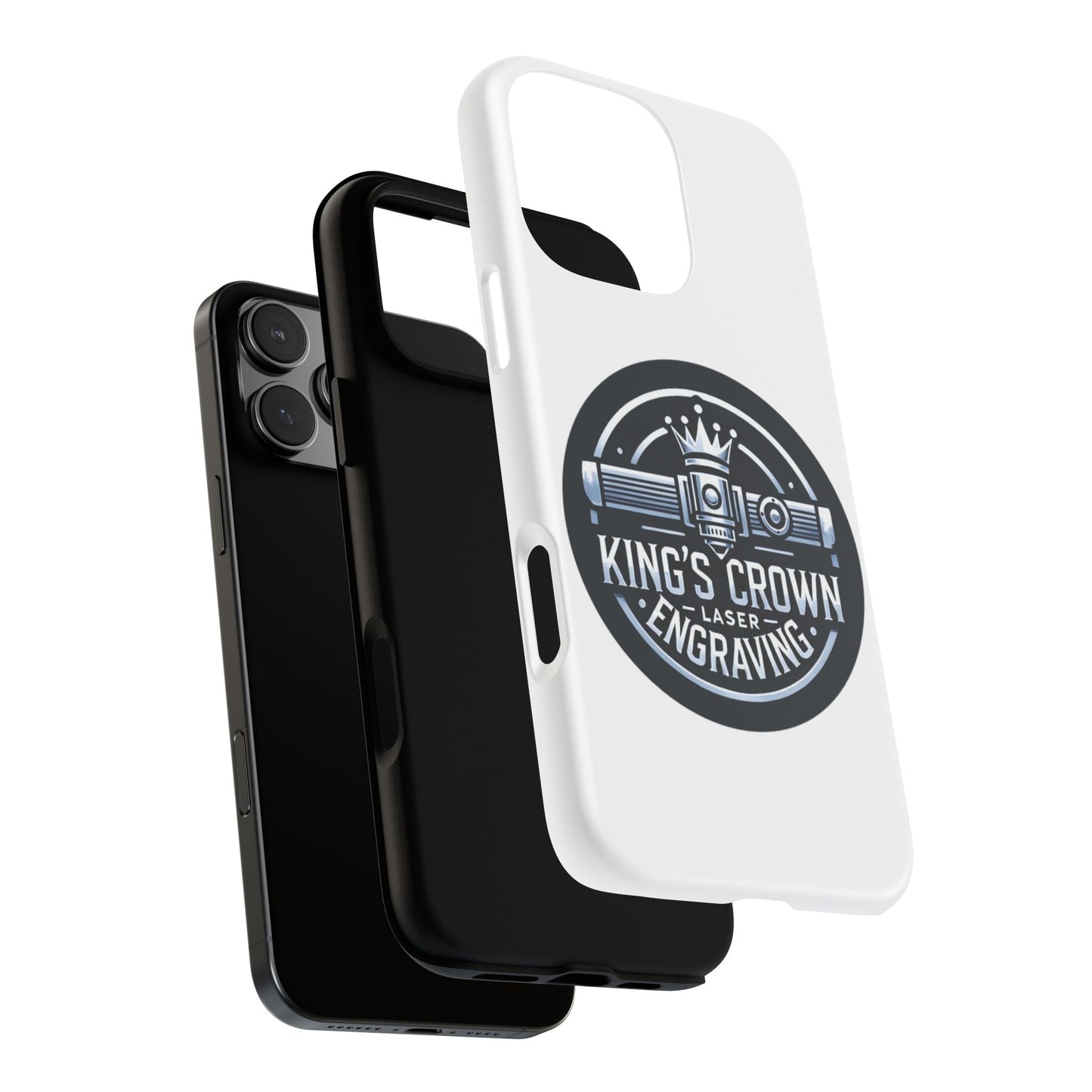 Custom Laser Engraved Phone Case, Tough Cases for Kings and Queens, Stylish Phone Accessories, Custom Gifts, Unique Designs Printify