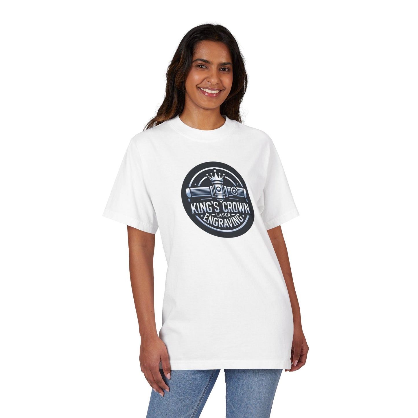 Custom Unisex King’s Crown Graphic T-Shirt, Casual Wear, Gifts for Him, Birthday, Crown Enthusiast Apparel, Engraving Theme Tee Printify