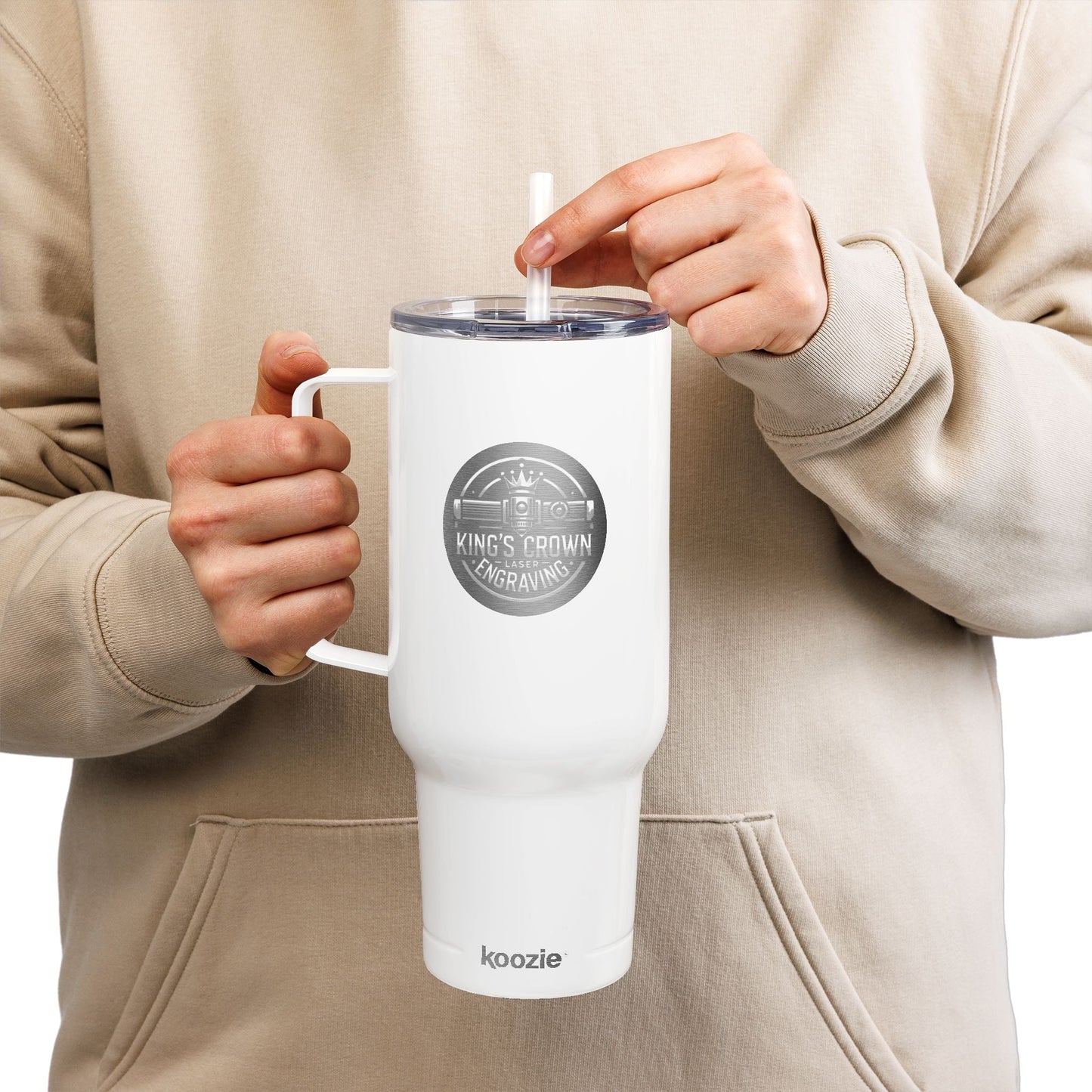 Custom Personalized Insulated Tumbler with Lid, 40oz - Perfect for Gifts, Travel, Office, and Hydration Printify