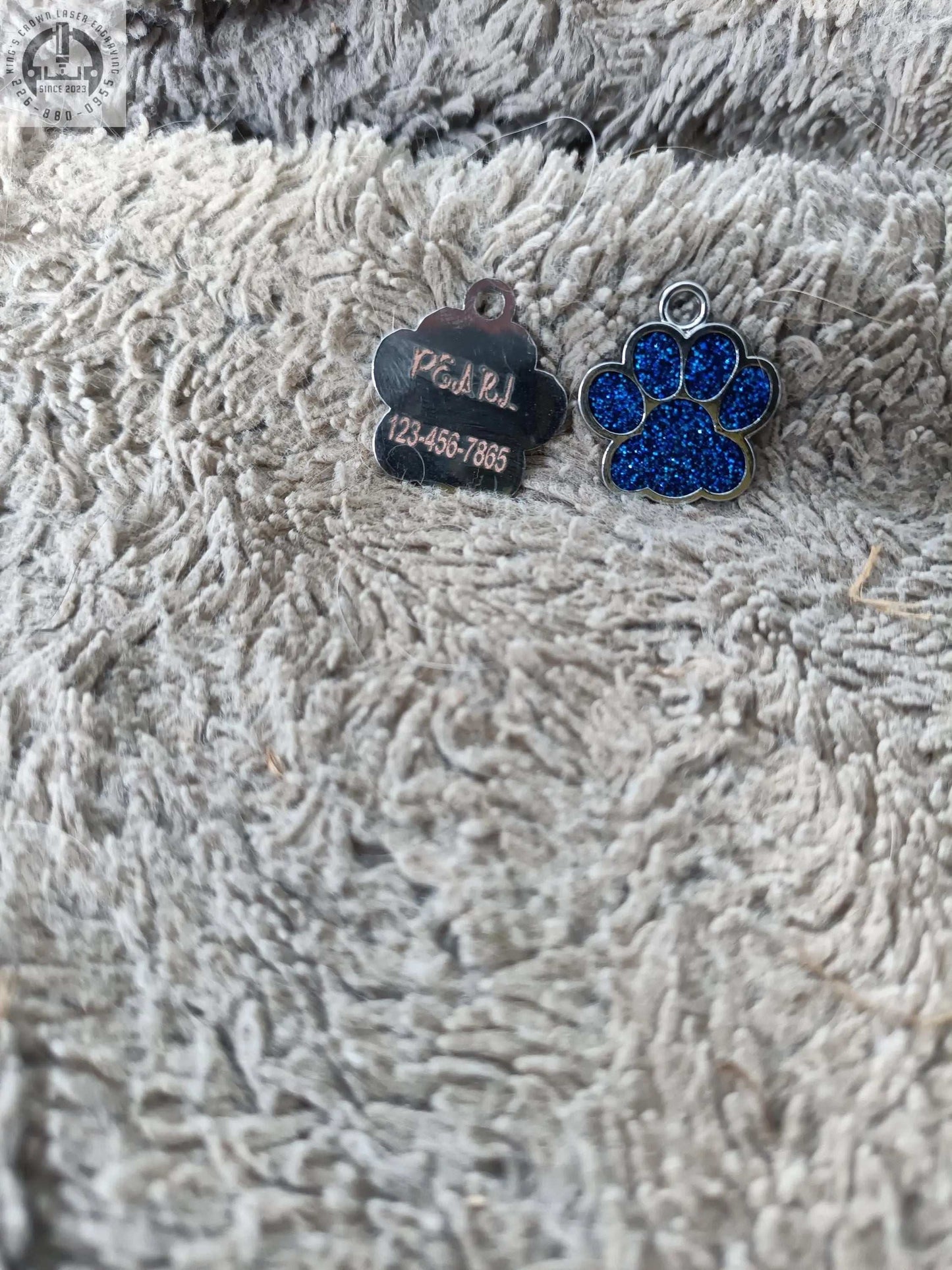 Engraved Dog Tag, Paw Dog Tag, Custom Collar Charm, Custom Dog Tag, Dog Paw Tag, Dog ID Tag, Glitter Dog Tag, Pet Name Tag, Cat Name Tag My Store