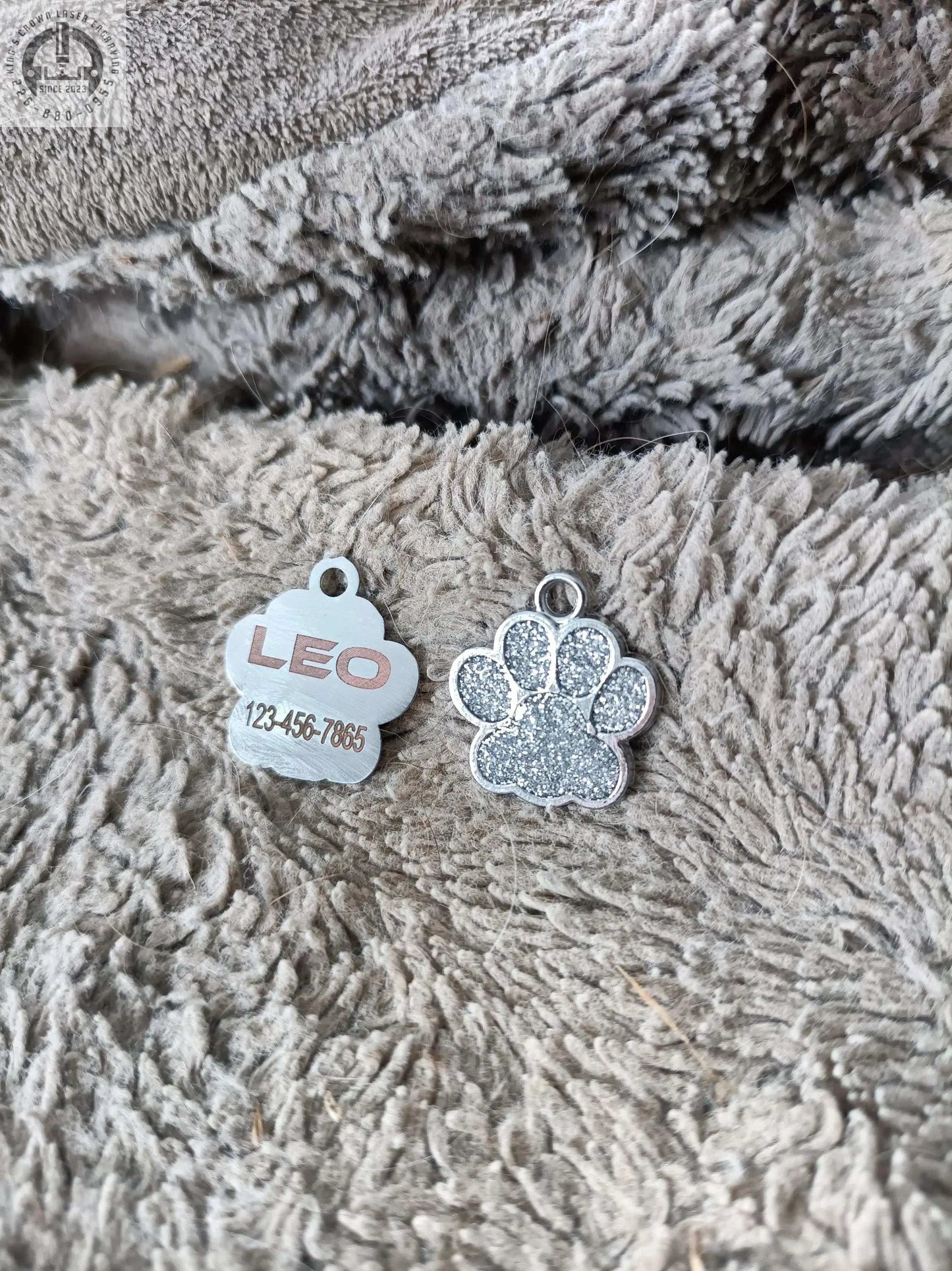 Engraved Dog Tag, Paw Dog Tag, Custom Collar Charm, Custom Dog Tag, Dog Paw Tag, Dog ID Tag, Glitter Dog Tag, Pet Name Tag, Cat Name Tag My Store