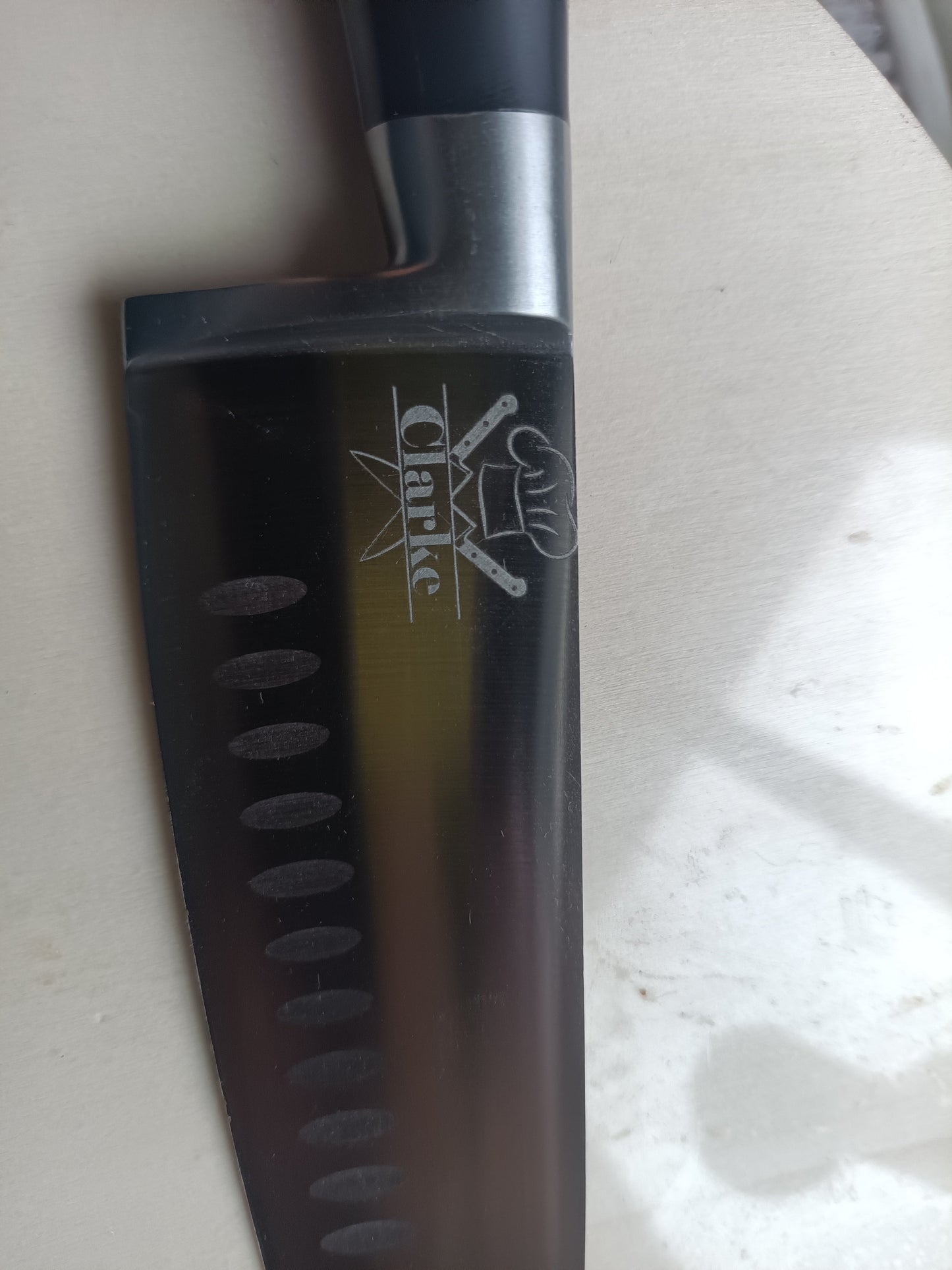Custom Engraved 8 Inch Chefs Knife Kings Crown Laser Engraving