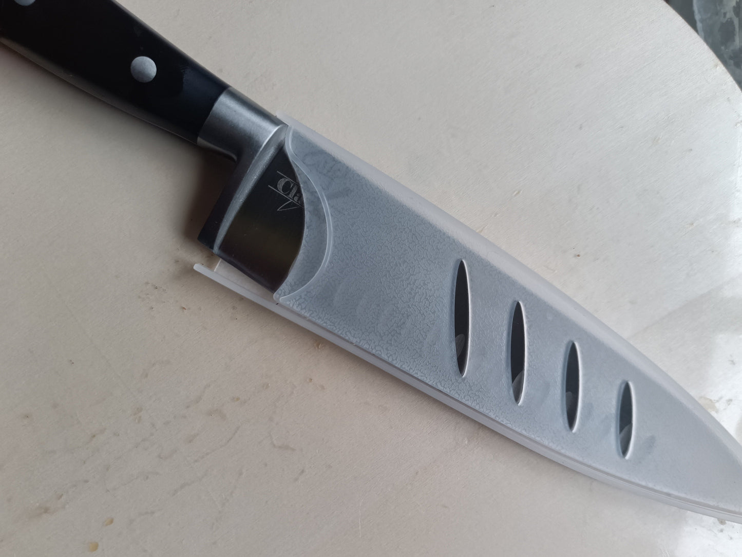 Custom Engraved 8 Inch Chefs Knife Kings Crown Laser Engraving