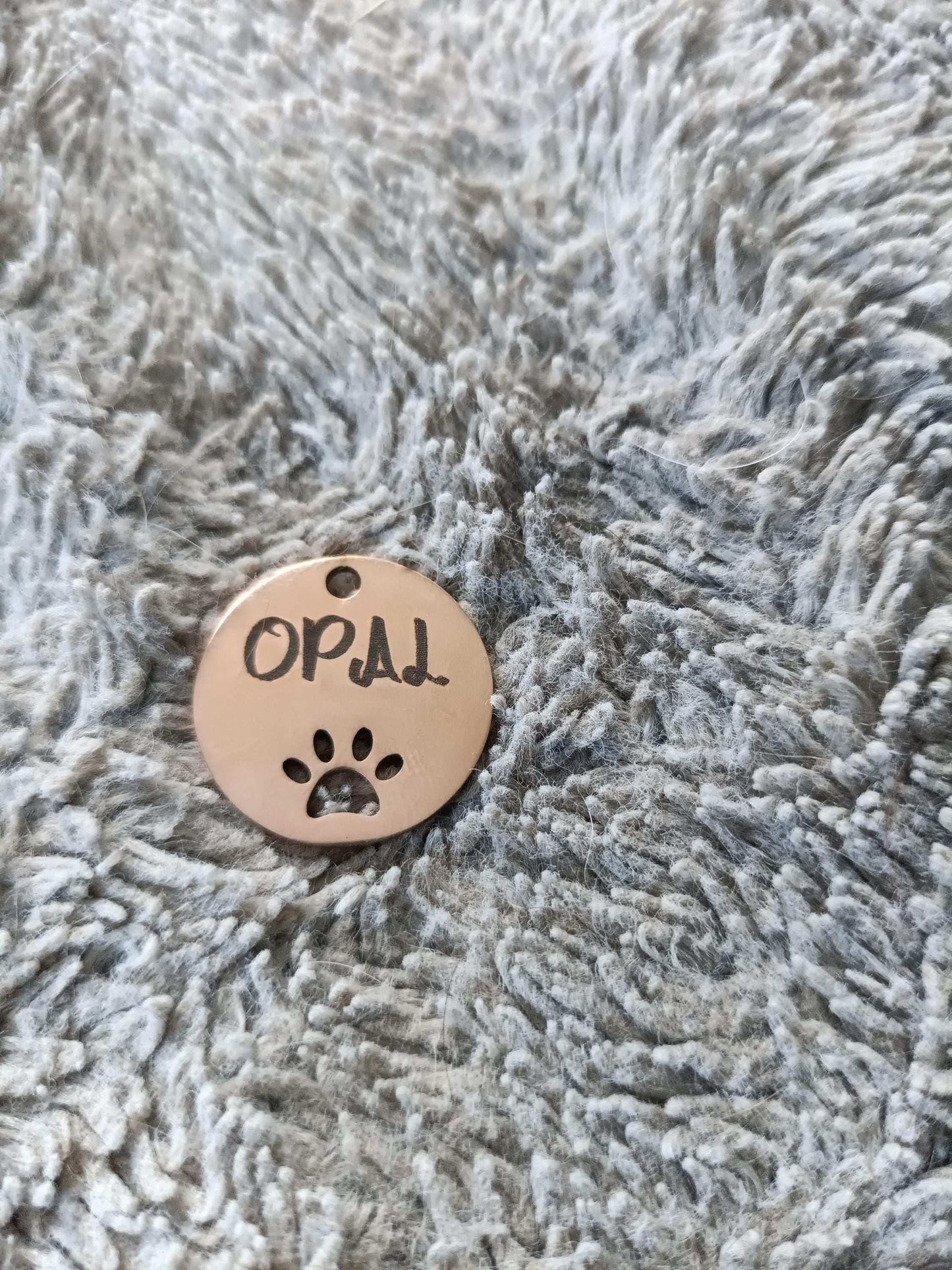 Rose gold custom engraved pet tag My Store