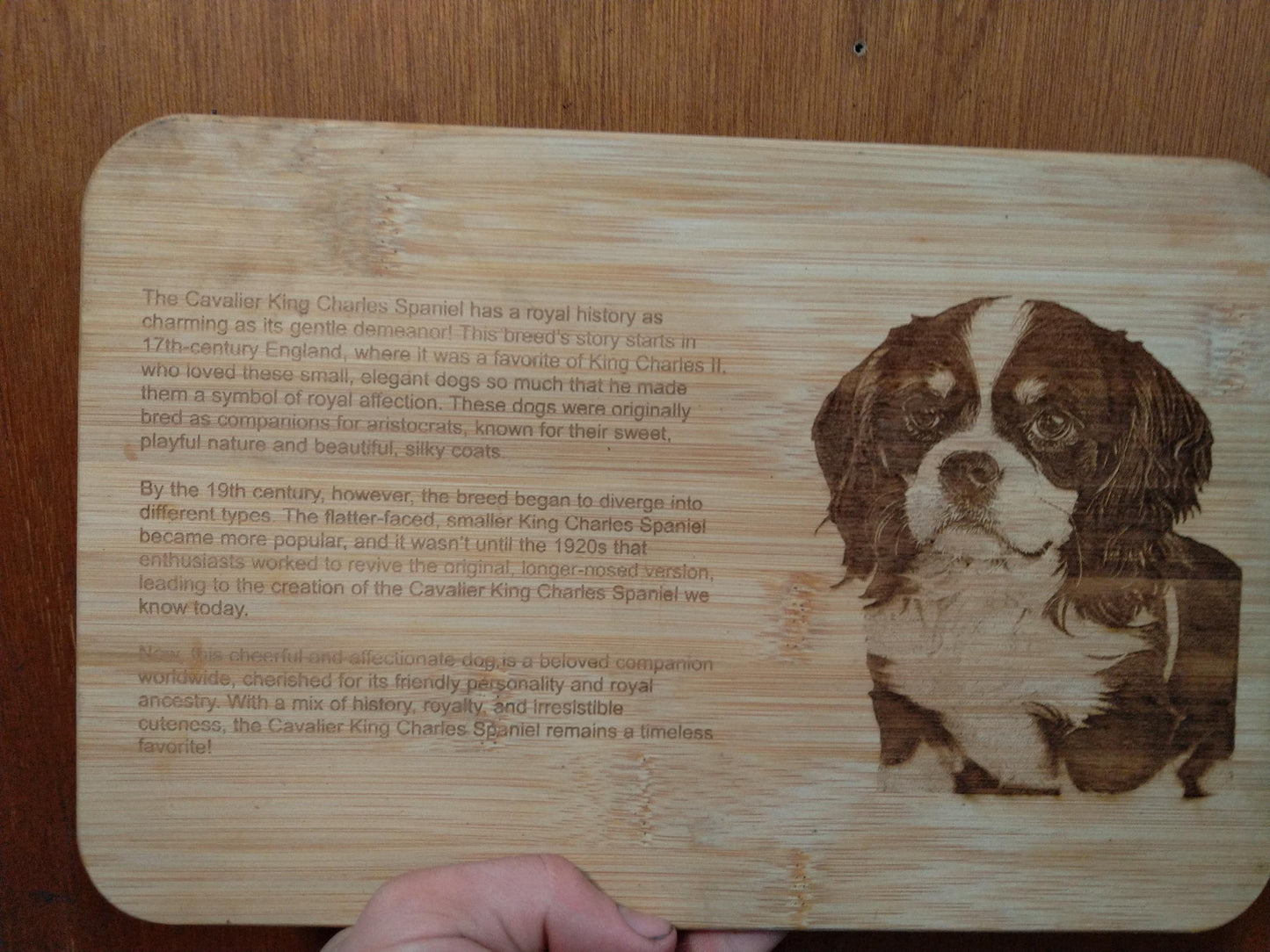 Dog breed History Decorative Serving boards, Dog Breed Cutting Board Gift, Dog Lover Gift My Store