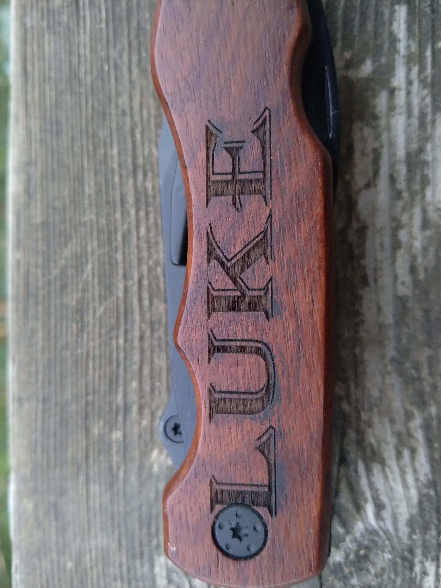 Custom Pocket Knife, Custom Camping Knife, Personalized Knife, Utility Knife, Groomsmen Knife, Personalized Folding Knife, Wood Handle Knife My Store