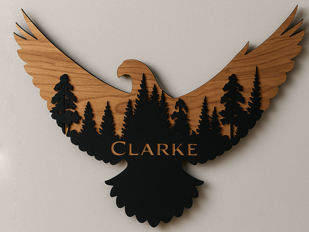 Home-Decor Kings Crown Laser Engraving