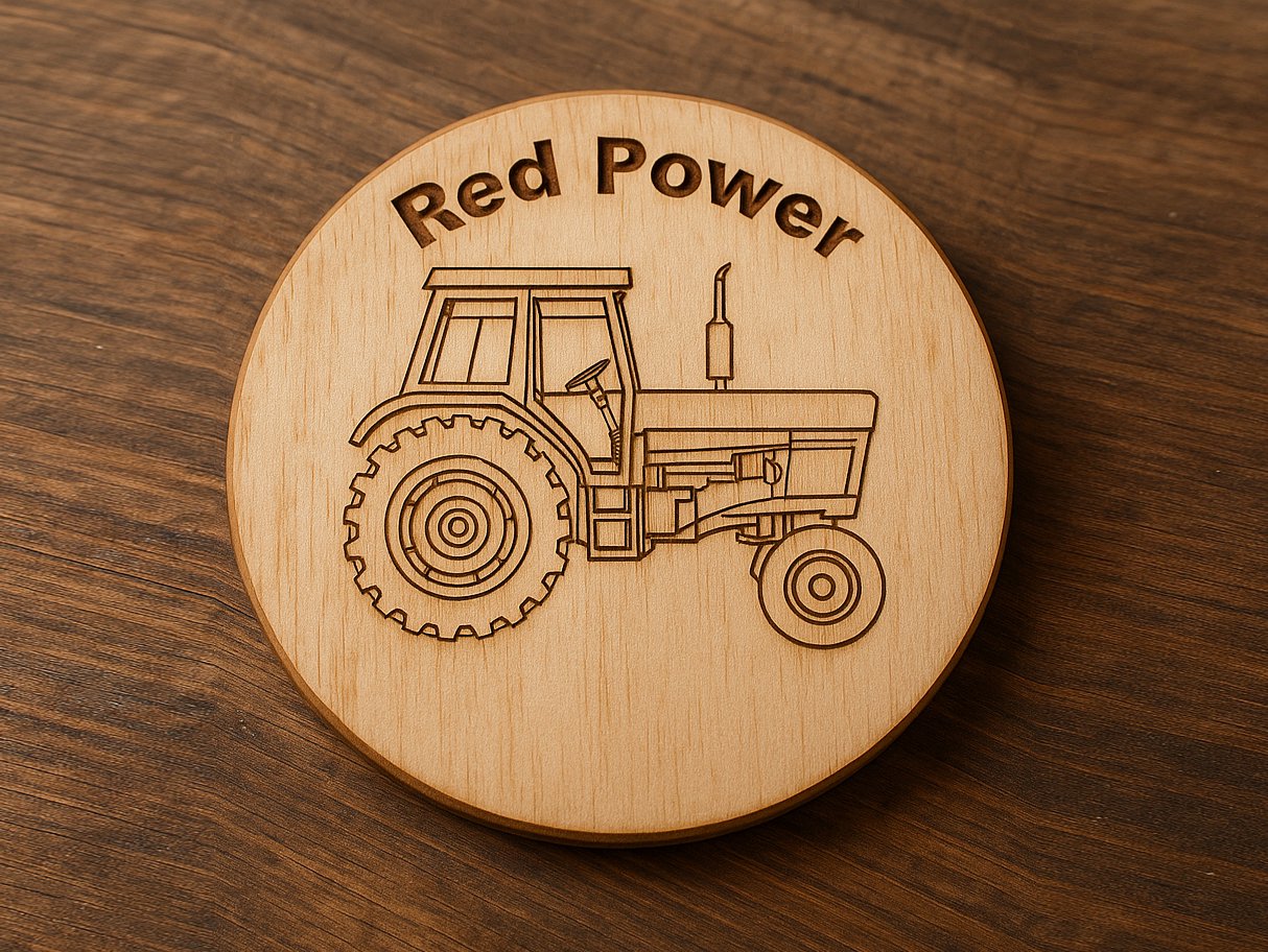 Coasters Kings Crown Laser Engraving