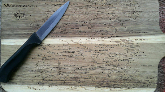 Map of Westeros Cutting Board - Perfect Gift for Game of Thrones Fans My Store