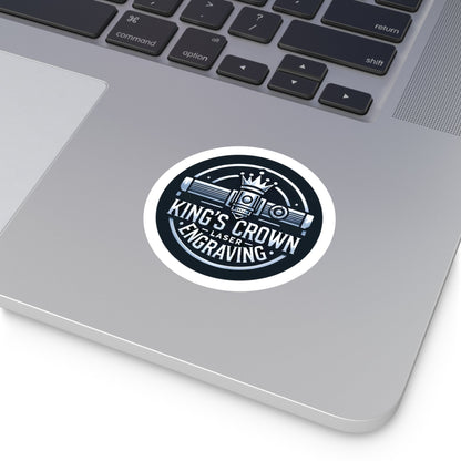 Custom Round Vinyl Stickers, Personalized Decals for Engraving Lovers, Unique Gifts for Artists, Party Favors, Craft Supplies Printify