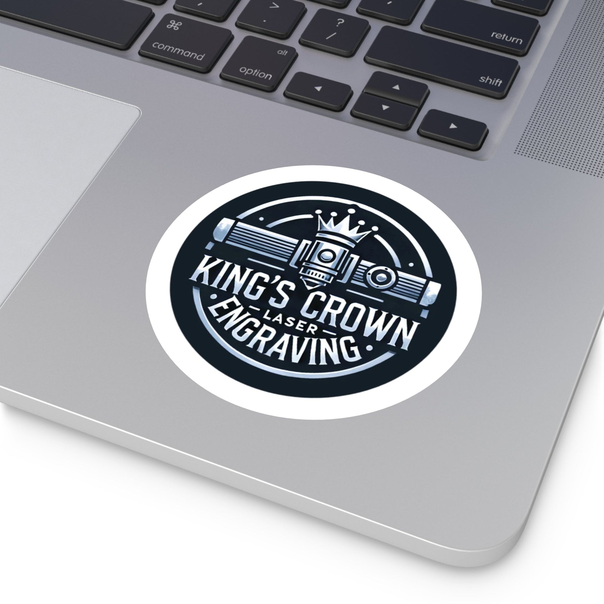 Custom Round Vinyl Stickers, Personalized Decals for Engraving Lovers, Unique Gifts for Artists, Party Favors, Craft Supplies Printify
