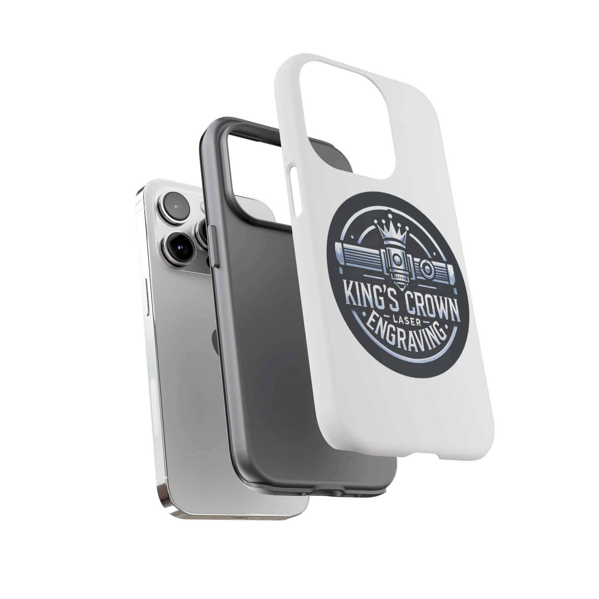 Custom Laser Engraved Phone Case, Tough Cases for Kings and Queens, Stylish Phone Accessories, Custom Gifts, Unique Designs Printify