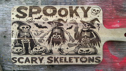 Skeleton Halloween Cutting Board, Ideal gift for Creepy Gothic Kitchen Decor fans My Store