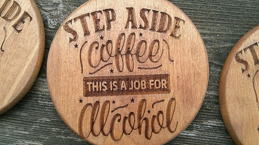 Funny Wooden Coasters, Novelty Coaster gift, My Store