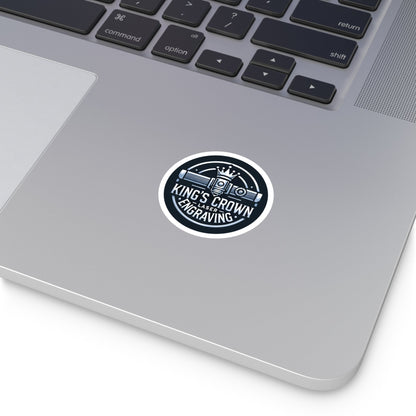 Custom Round Vinyl Stickers, Personalized Decals for Engraving Lovers, Unique Gifts for Artists, Party Favors, Craft Supplies Printify