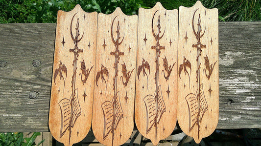 Fantasy Bookmark, Fantasy Book Lover Gift, Wood Bookmark, Engraved Bookmark, Dragon Book Gift, Dragon Bookmark, Fantasy Reader Gift My Store