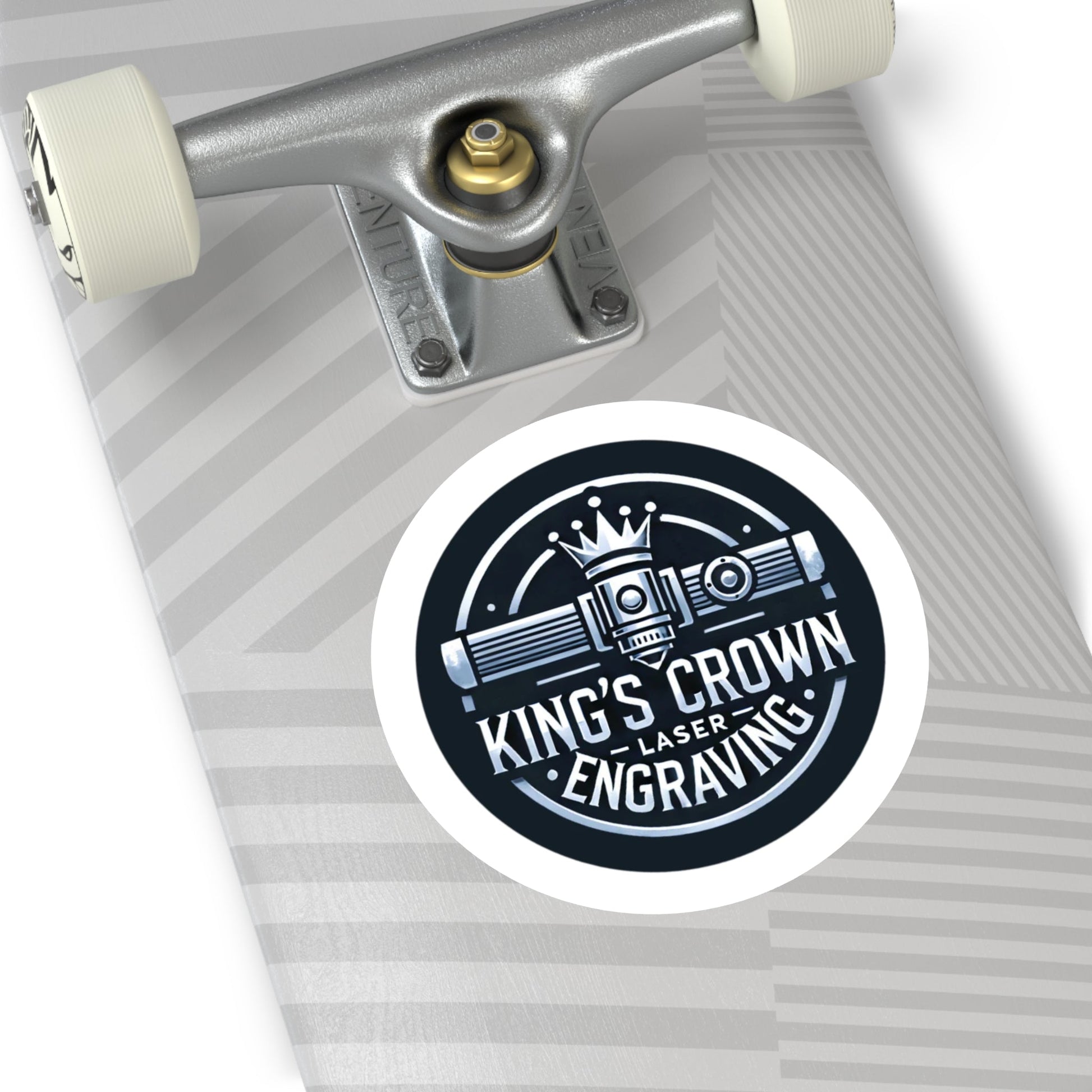 Custom Round Vinyl Stickers, Personalized Decals for Engraving Lovers, Unique Gifts for Artists, Party Favors, Craft Supplies Printify