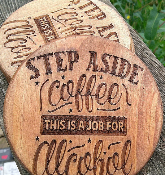 Funny Wooden Coasters, Novelty Coaster gift, My Store
