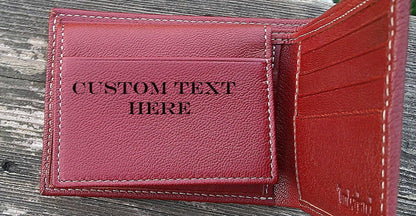 Custom Leather Wallet, Monogram Wallet, Logo Wallet, Leather Bifold Wallet, Leather Folding Wallet, Name Leather Wallet, Initial Wallet My Store