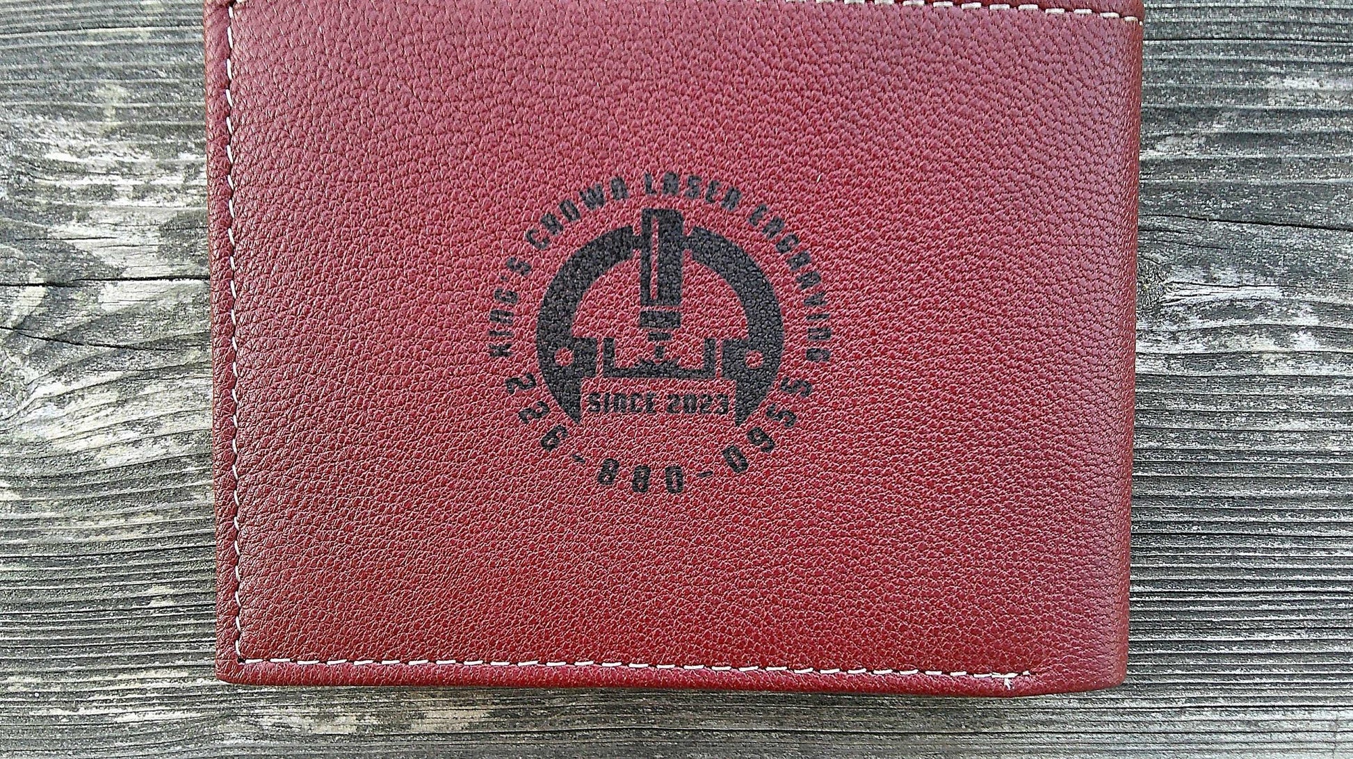 Custom Leather Wallet, Monogram Wallet, Logo Wallet, Leather Bifold Wallet, Leather Folding Wallet, Name Leather Wallet, Initial Wallet My Store