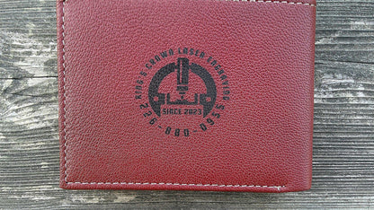 Custom Leather Wallet, Monogram Wallet, Logo Wallet, Leather Bifold Wallet, Leather Folding Wallet, Name Leather Wallet, Initial Wallet My Store