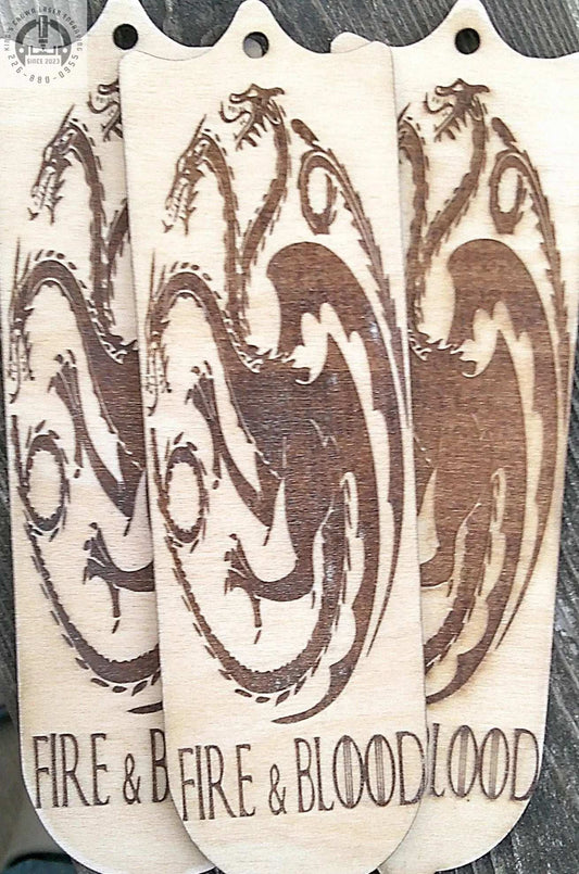 Handmade Targaryen Sigil Bookmark for Game of Thrones Fans, Gift for GOT/House of Dragons Fans, My Store