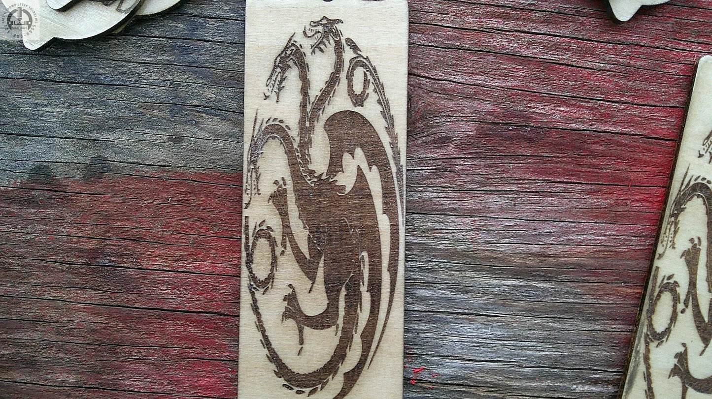 Handmade Targaryen Sigil Bookmark for Game of Thrones Fans, Gift for GOT/House of Dragons Fans, My Store