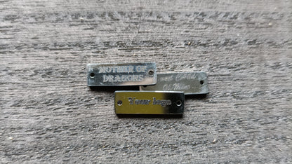 Small Custom Engraved Stainless Steel Jewelry Charms Kings Crown Laser Engraving