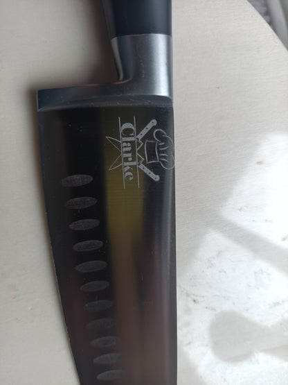 Custom Engraved 8 Inch Chefs Knife Kings Crown Laser Engraving