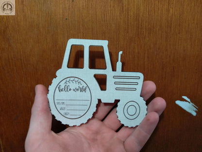 Newborn Baby announcement Tractor Photo prop My Store