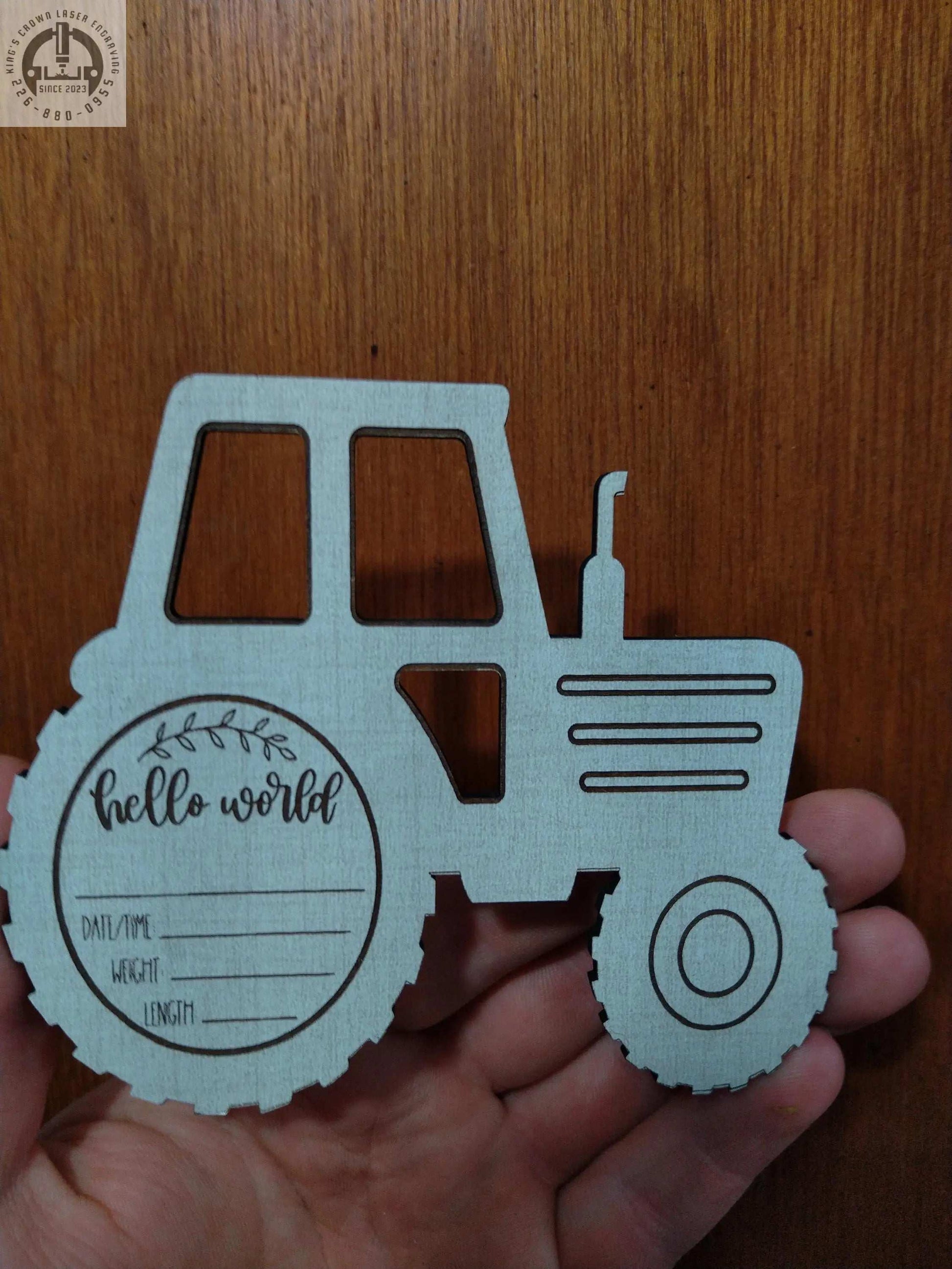 Newborn Baby announcement Tractor Photo prop My Store