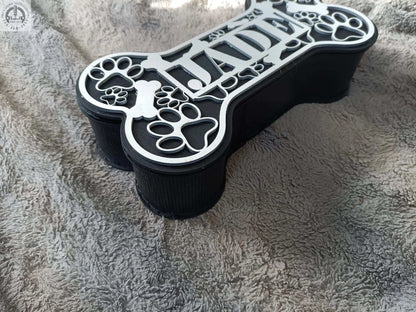 Personalized Treat Box, Dog Treat Box, Custom Dog Treat Gift, Dog Treat Storage, Dog Bone Gift, Dog Treat Jar, Dog Treat Container My Store